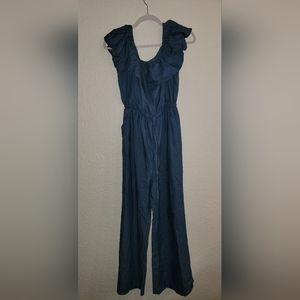 Plus Size Denim Jumpsuit